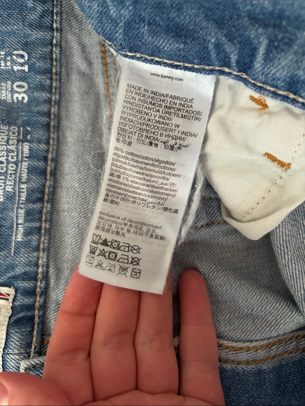 Tommy Hilfiger Classic Straight Women’s Light Blue Denim Jeans - Picture 5 of 9